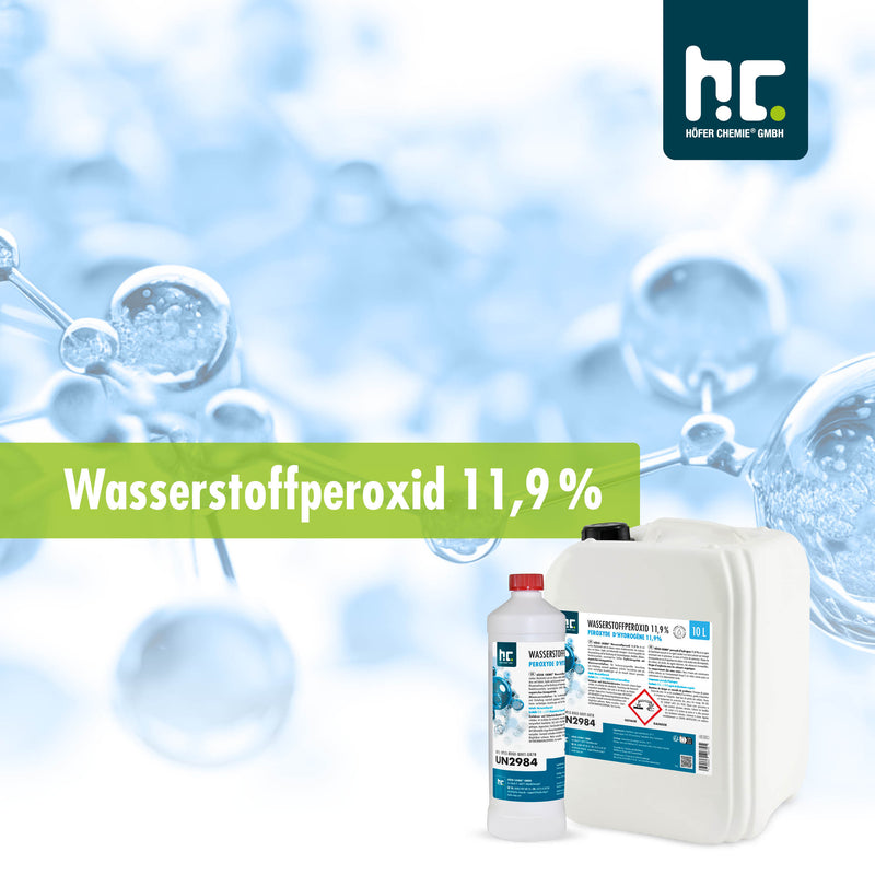 10 L Höfer Chemie® Wasserstoffperoxid 11,9% in Kanister - Höfer Chemie GmbH