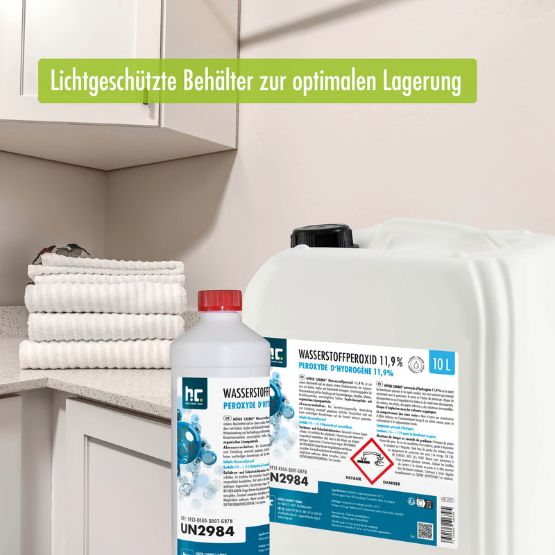 10 L Wasserstoffperoxid 11,9% in Kanister– Höfer Chemie GmbH