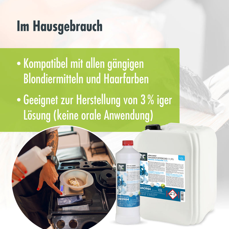 10 L Höfer Chemie® Wasserstoffperoxid 11,9% in Kanister