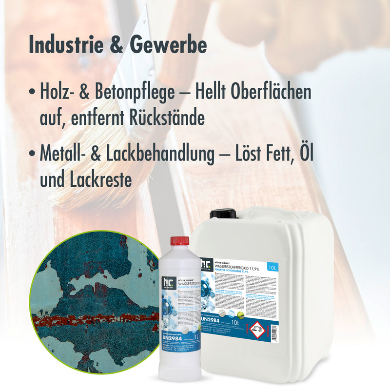 10 L Höfer Chemie® Wasserstoffperoxid 11,9% in Kanister