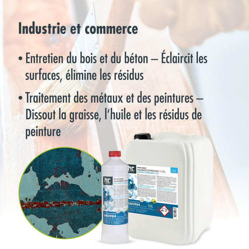 10 L Höfer Chemie® Wasserstoffperoxid 11,9% in Kanister - Höfer Chemie GmbH