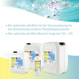 7 kg BAYZID® pH Plus flüssig für Pools in handlichen Kanistern - Höfer Chemie GmbH
