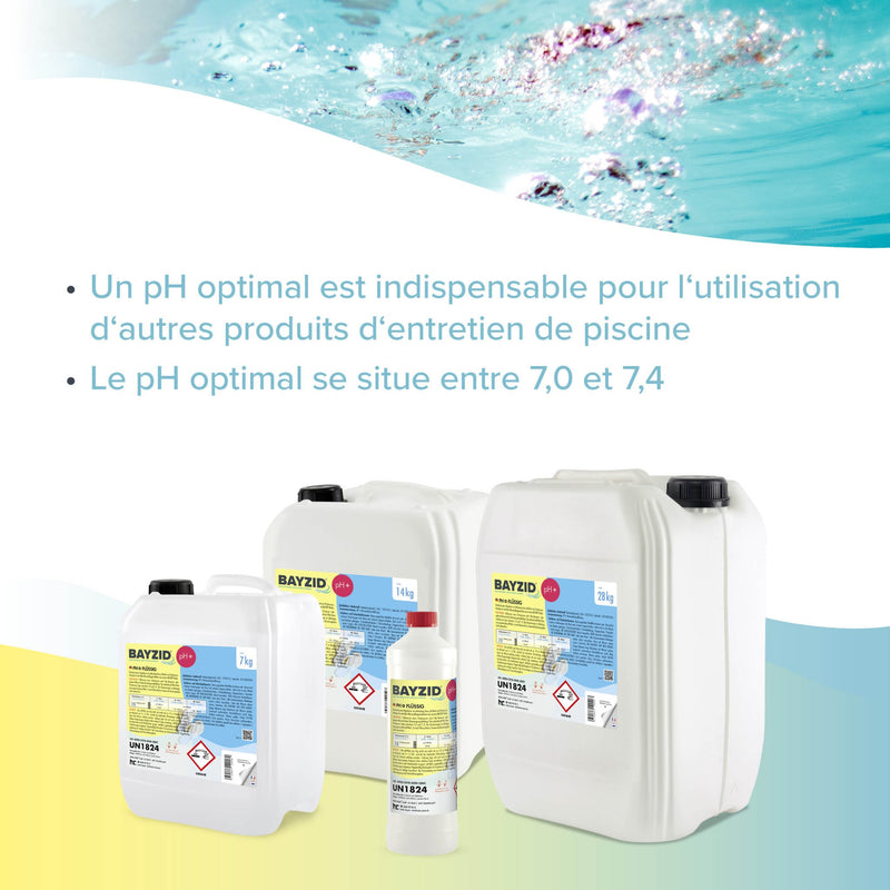 7 kg BAYZID® pH Plus flüssig für Pools in handlichen Kanistern - Höfer Chemie GmbH
