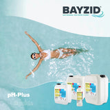 7 kg BAYZID® pH Plus flüssig für Pools in handlichen Kanistern - Höfer Chemie GmbH