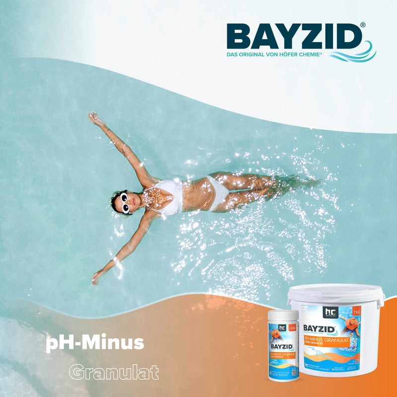 7 kg BAYZID® pH Minus Granulat für den Pool - Höfer Chemie GmbH