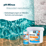 7 kg BAYZID® pH Minus Granulat für den Pool - Höfer Chemie GmbH