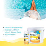 5 kg BAYZID® pH Plus Granulat für den Pool in Eimer - Höfer Chemie GmbH