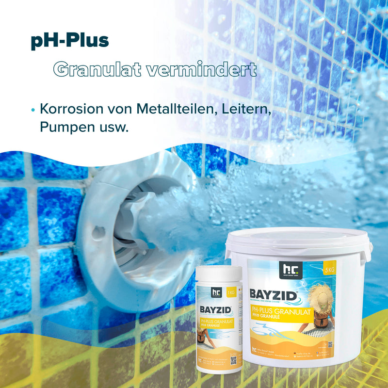 1 kg BAYZID® pH Plus Granulat für den Pool - Höfer Chemie GmbH