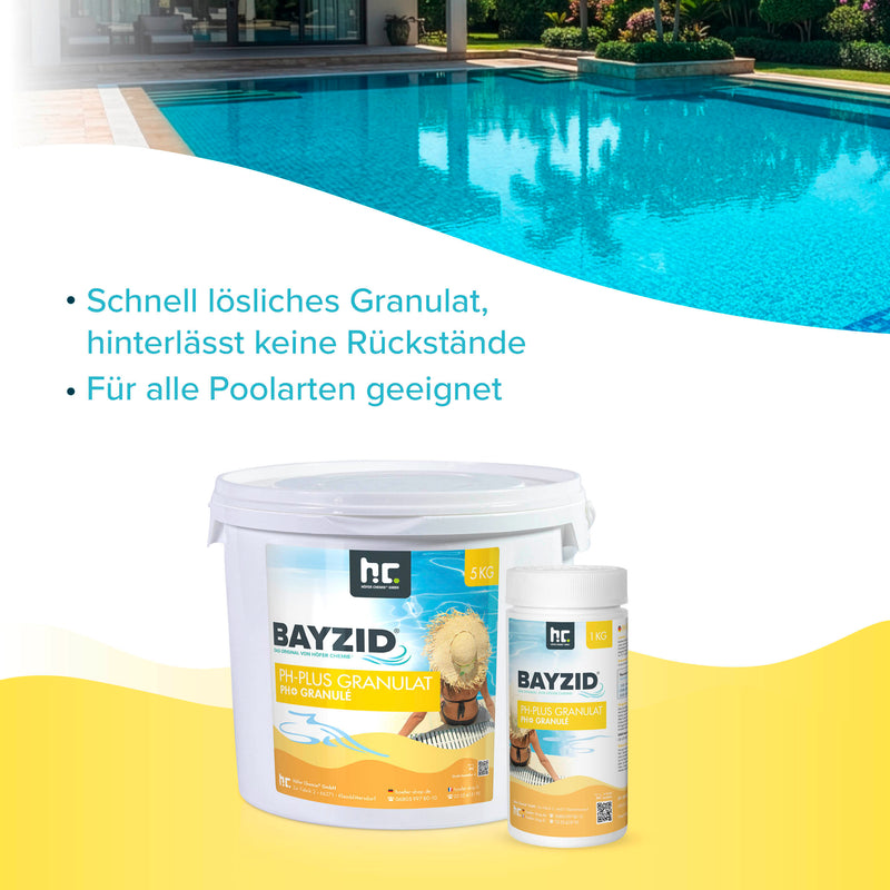 1 kg BAYZID® pH Plus Granulat für den Pool - Höfer Chemie GmbH
