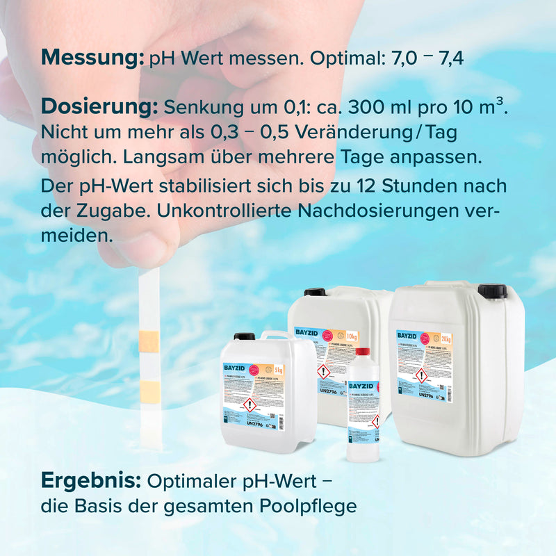 20 kg BAYZID® pH Minus flüssig 14,9% in Kanister - Höfer Chemie GmbH