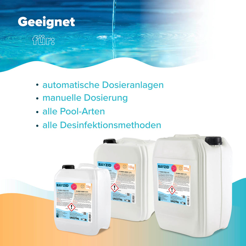 20 kg BAYZID® pH Minus flüssig 14,9% in Kanister - Höfer Chemie GmbH