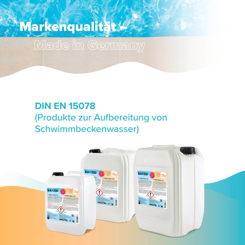 20 kg BAYZID® pH Minus flüssig 14,9% in Kanister - Höfer Chemie GmbH