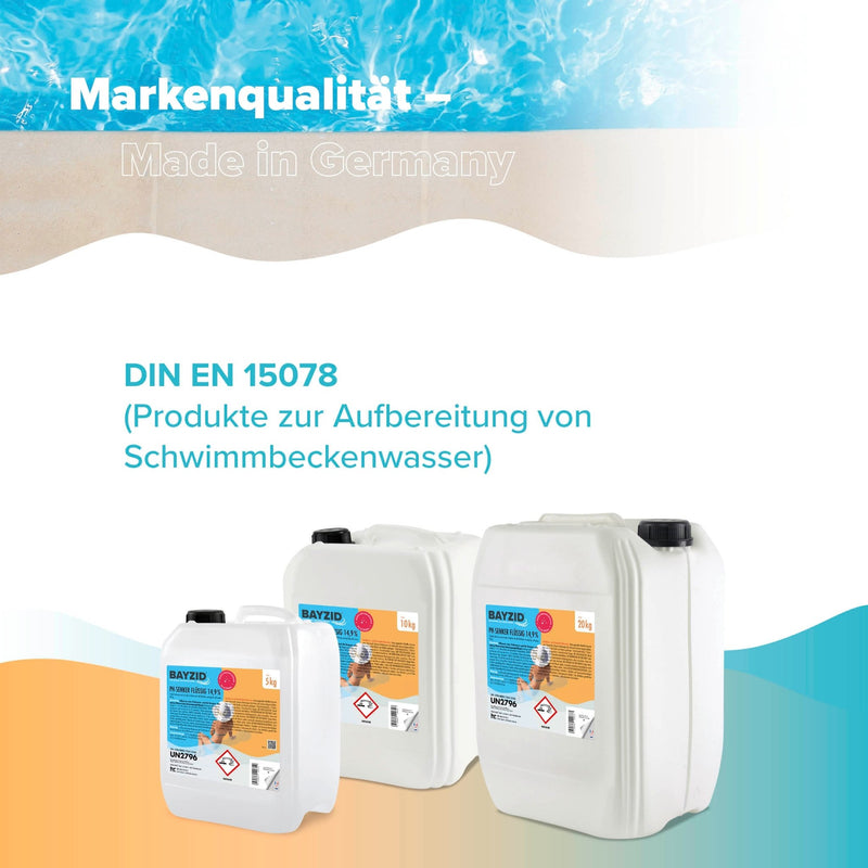 10 kg BAYZID® pH Minus flüssig 14,9% in Kanister - Höfer Chemie GmbH