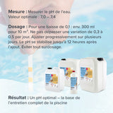 1 kg BAYZID® pH Minus flüssig 14,9% für Pools in Flaschen - Höfer Chemie GmbH