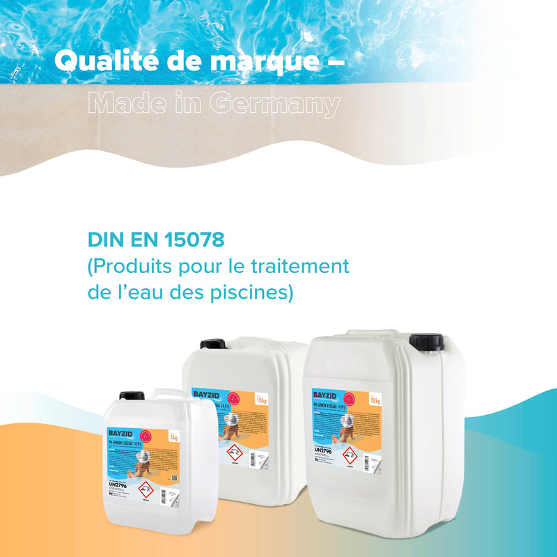 pH moins liquide 14,9% Bayzid® en bidon de 10 KG
