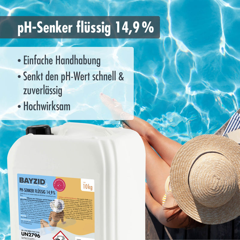 10 kg BAYZID® pH Minus flüssig 14,9% in Kanister - Höfer Chemie GmbH