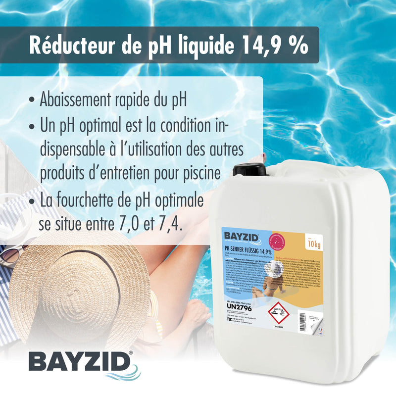 10 kg BAYZID® pH Minus flüssig 14,9% in Kanister - Höfer Chemie GmbH