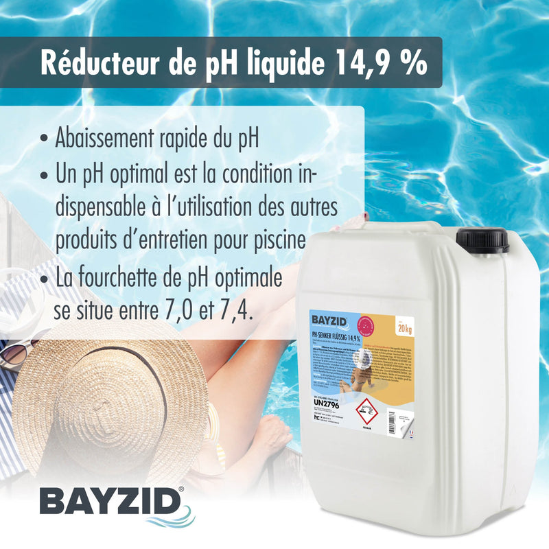 20 kg BAYZID® pH Minus flüssig 14,9% in Kanister - Höfer Chemie GmbH