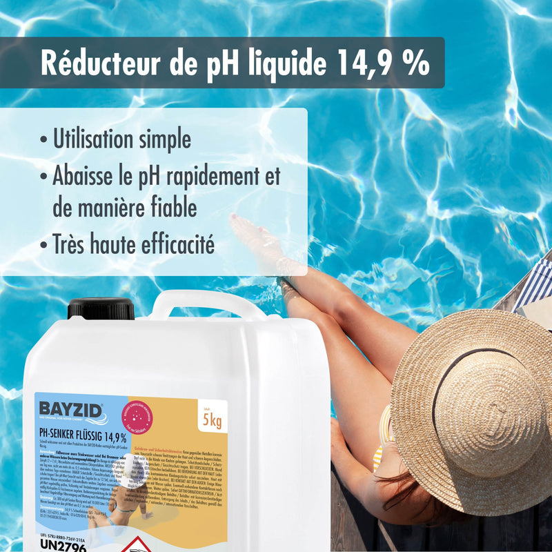 5 kg BAYZID® pH Minus flüssig 14,9% in Kanister - Höfer Chemie GmbH