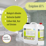 5 L Höfer Chemie® Essigsäure 60% in Kanistern