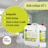 10 L Höfer Chemie® azijnzuur 60% in jerrycans