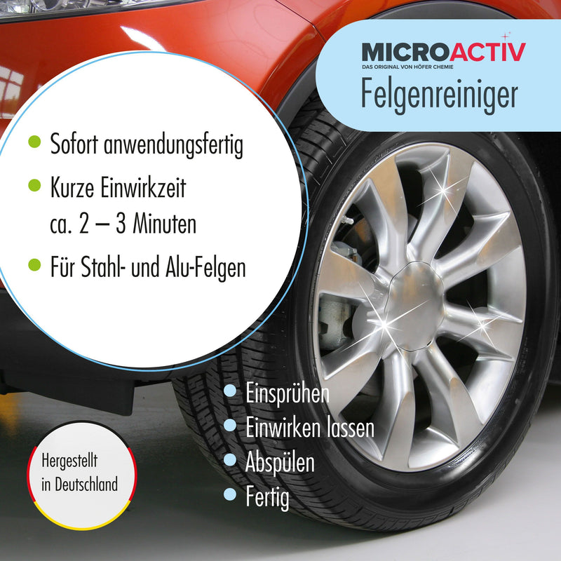 1 L MICROACTIV® Felgenreiniger - anwendungsfertig in Flaschen