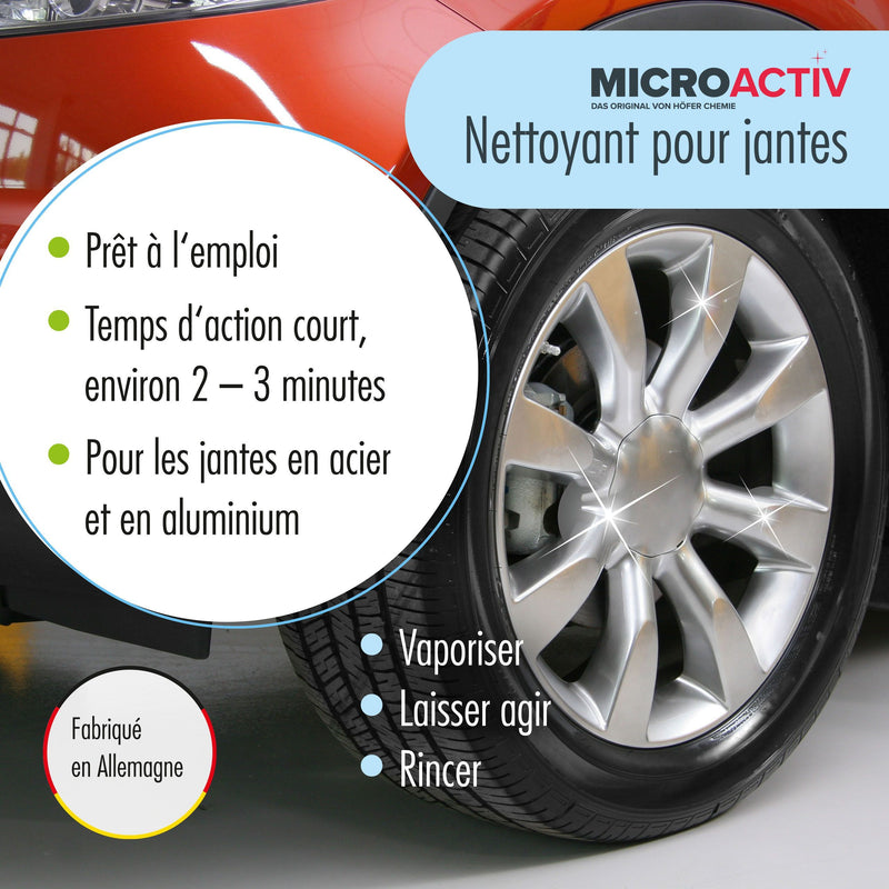 Nettoyant jantes MICROACTIV® - prêt à l'emploi en bouteille de 1 L