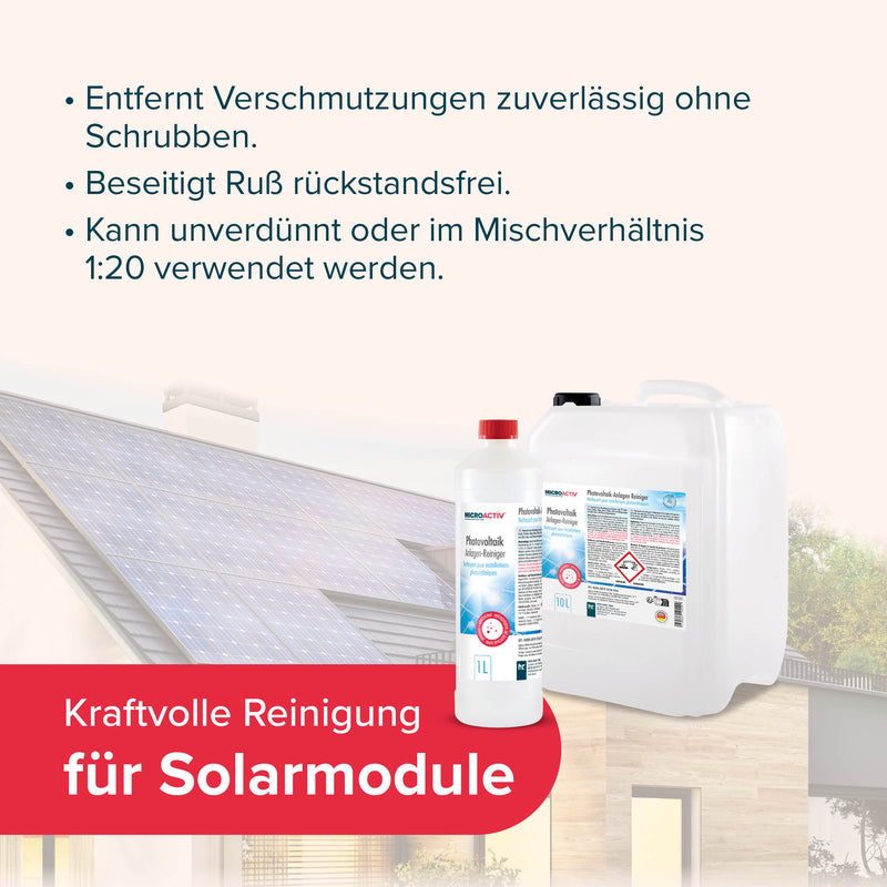 1 L MICROACTIV® Photovoltaik Anlagen Reiniger - Höfer Chemie GmbH