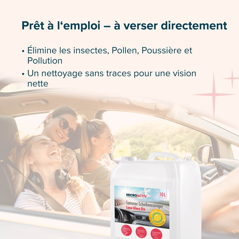 10 L MICROACTIV® Sommer-Scheibenreiniger – anwendungsfertig
