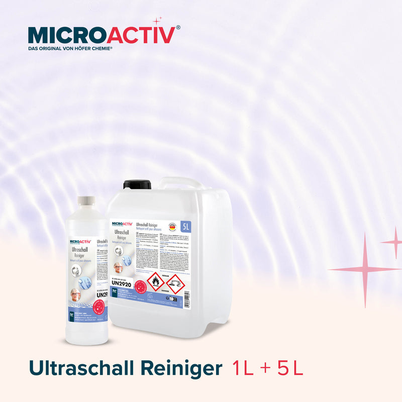 5 L Microactiv® Ultraschallreiniger Flüssig-Konzentrat für Ultraschallbad