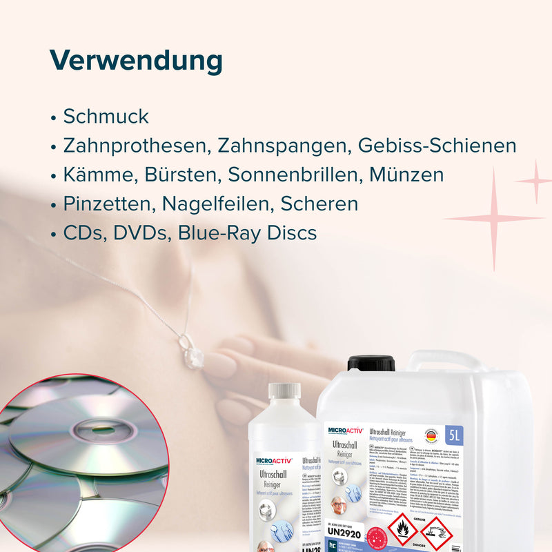 1 L Microactiv® Ultraschallreiniger Flüssig-Konzentrat für Ultraschallbad