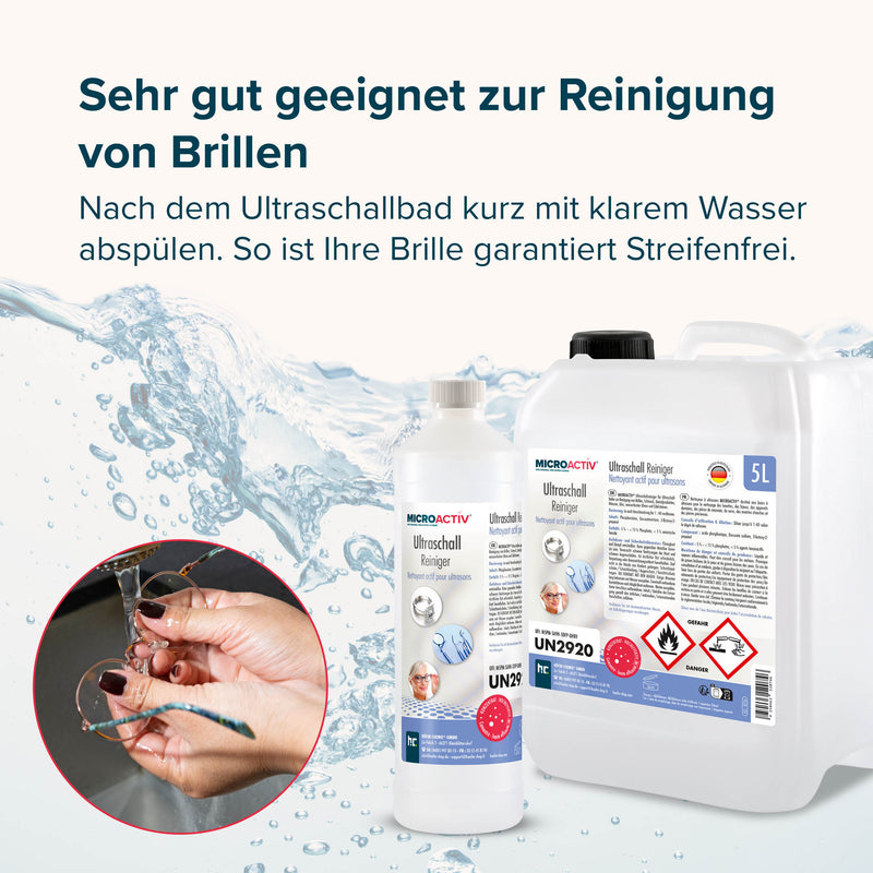 1 L Microactiv® Ultraschallreiniger Flüssig-Konzentrat für Ultraschallbad