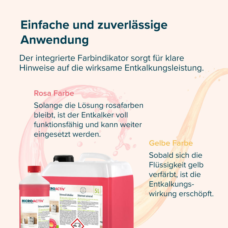 1 L Microactiv® Universal Entkalker mit Farbindikator - Höfer Chemie GmbH