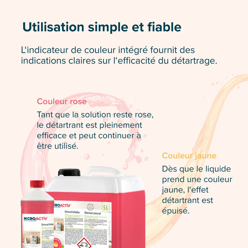 5 L Microactiv® Universal Entkalker mit Farbindikator für Kaffeevollautomaten im Kanister - Höfer Chemie GmbH