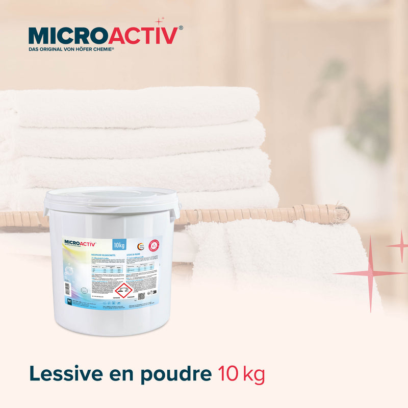 10 kg Microactiv® Waschpulver Vollwaschmittel - Höfer Chemie GmbH