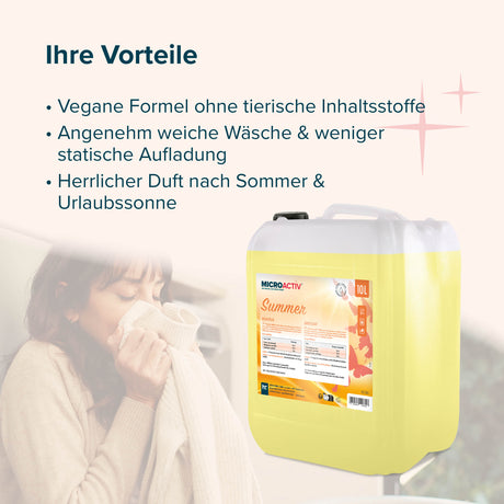10 L Microactiv® Weichspüler Summer - Höfer Chemie GmbH