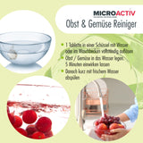 160 g Microactiv® Nettoyant pour fruits et légumes en pastilles