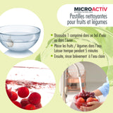 160 g Microactiv® Nettoyant pour fruits et légumes en pastilles