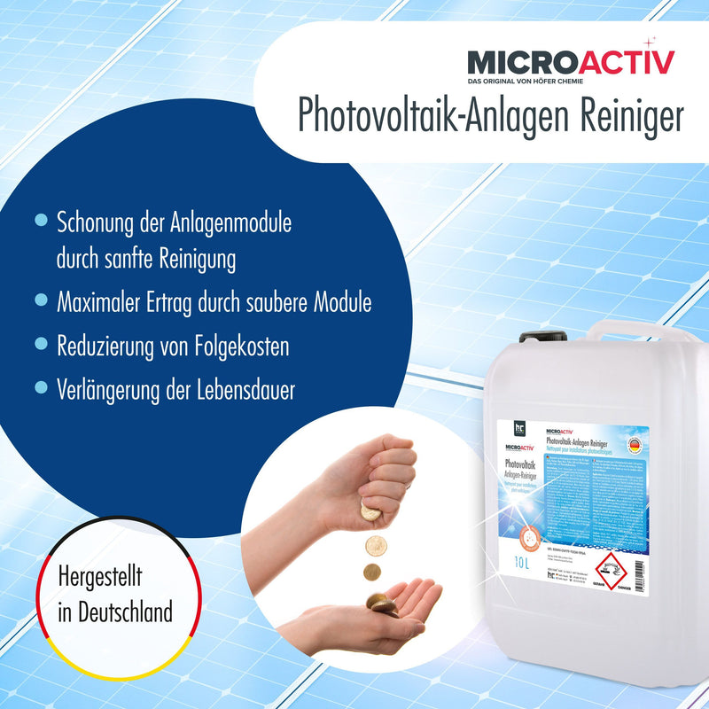 1 L MICROACTIV® reiniger voor fotovoltaïsche systemen in flessen