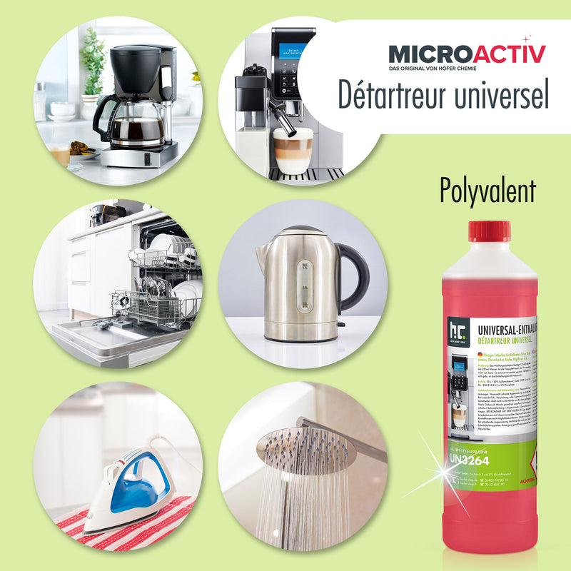 1 L Microactiv® Universal Entkalker mit Farbindikator