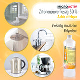 5 L Microactiv® citroenzuur 50% vloeibare ontkalker in bus