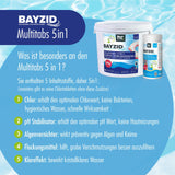 5 kg BAYZID® Multitabs 200g 5in1 für Pools in Eimer