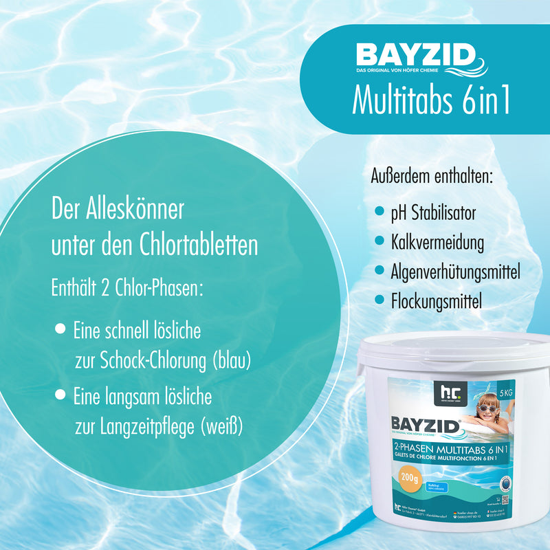 1 kg BAYZID® 2-Phasen-Multitabs 200g 6in1