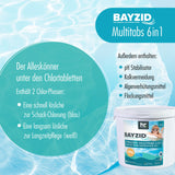 5 kg BAYZID® 2-Phasen-Multitabs 200g 6in1 im Eimer