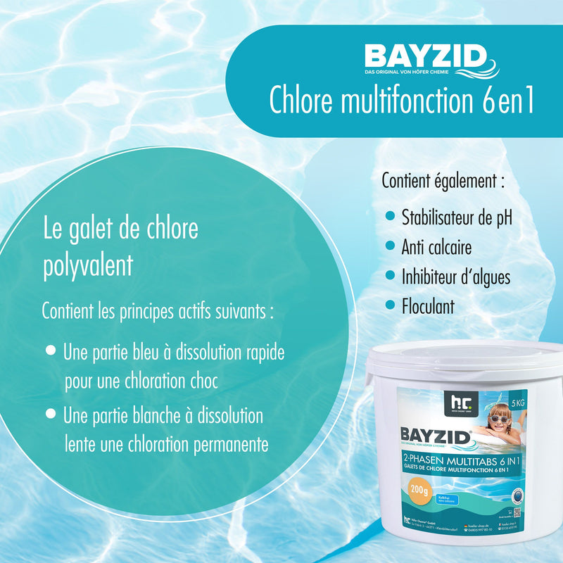 5 kg BAYZID® 2-Phasen-Multitabs 200g 6in1 im Eimer