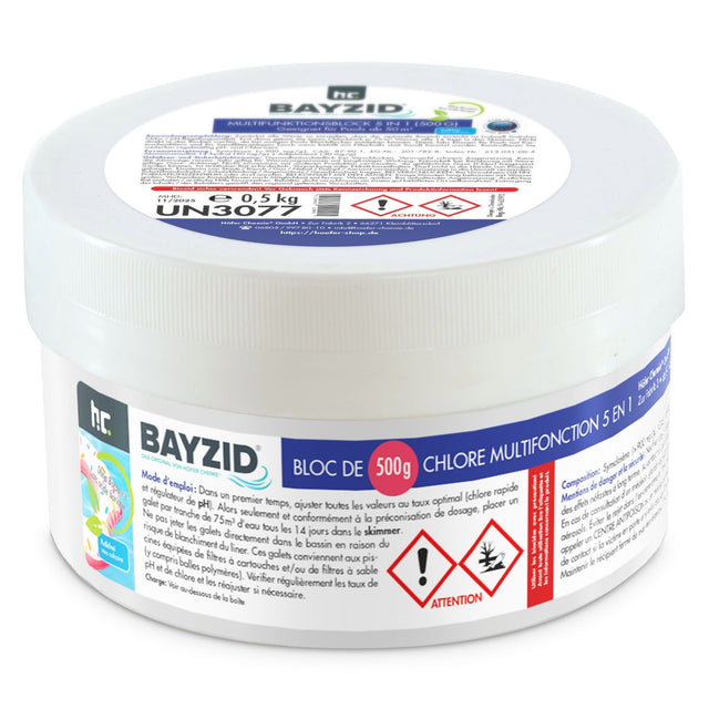 500 g BAYZID® Multiblock 5in1 für Pools - Höfer Chemie GmbH