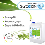 Kit de 1 L de propylène glycol et 1 L de glycérine de qualité pharmaceutique