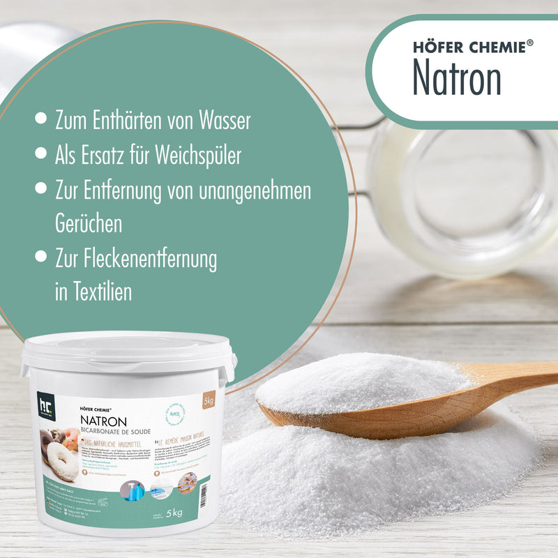 25 kg Natron Backsoda Natriumhydrogencarbonat in Lebensmittelqualität - der perfekte Haushaltshelfer