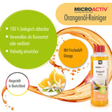 500 ml Microactiv® Orangenöl Reiniger Konzentrat in Flasche