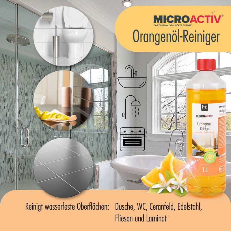 1 L Microactiv® Orangenöl Reiniger Konzentrat